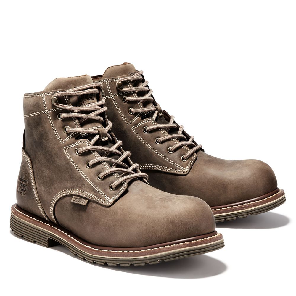 Botas Pro Timberland Hombre Pro Millworks 6\" Comp Toe Marrones - Chile GQU-563801